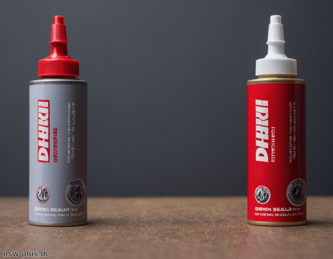 Beide Varianten sind flexibel und pastös   - Dirko HT Schwarz oder Rot Unterschied » Welches Dichtmittel wählst du